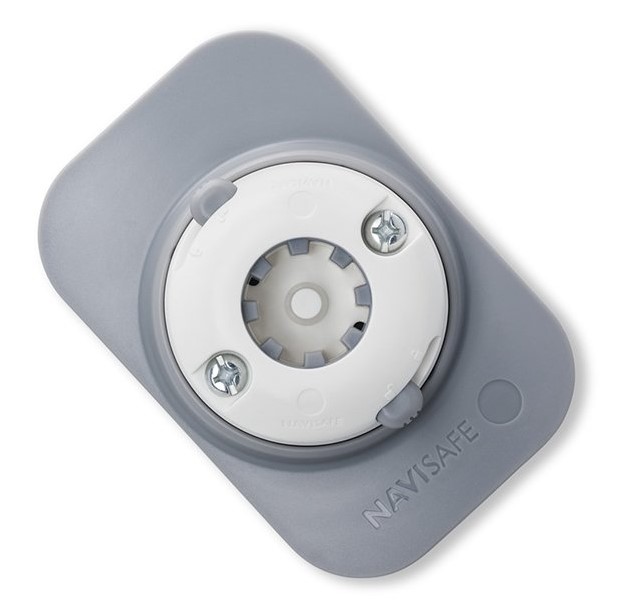 NAVISAFE Navimount RIB Supporto Autoadesivo Per Gommoni - Colore Bianco, Dimensioni 12,4 X 8,6 X 3,5 Cm (circa)